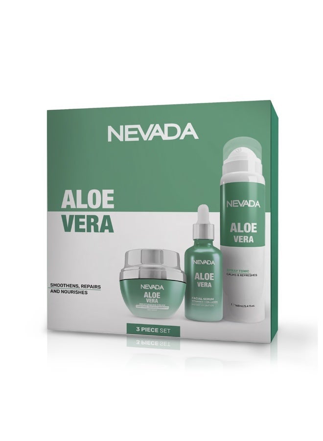 NEVADA 3in1 Nevada Aloe Vera Facial Care Set - Image 1